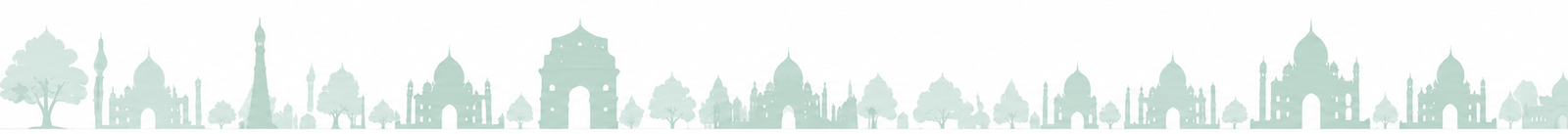 Decorative city skyline
