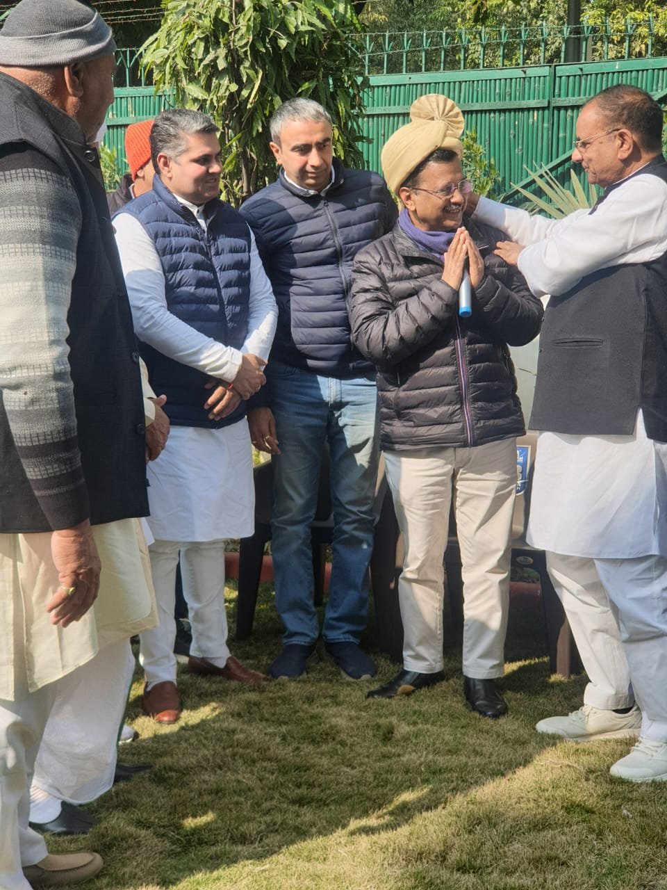 Welcoming Arvind Kejriwal